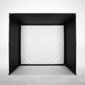 Golf Simulator Enclosure Built for Home Practice, Dual-Layer Impact Screen, Foam-Padded Frame, 4:3 Aspect Ratio