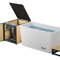 RevX Acrylic X Tub Cold Plunge + LUX High Performance Chiller and Filtration System