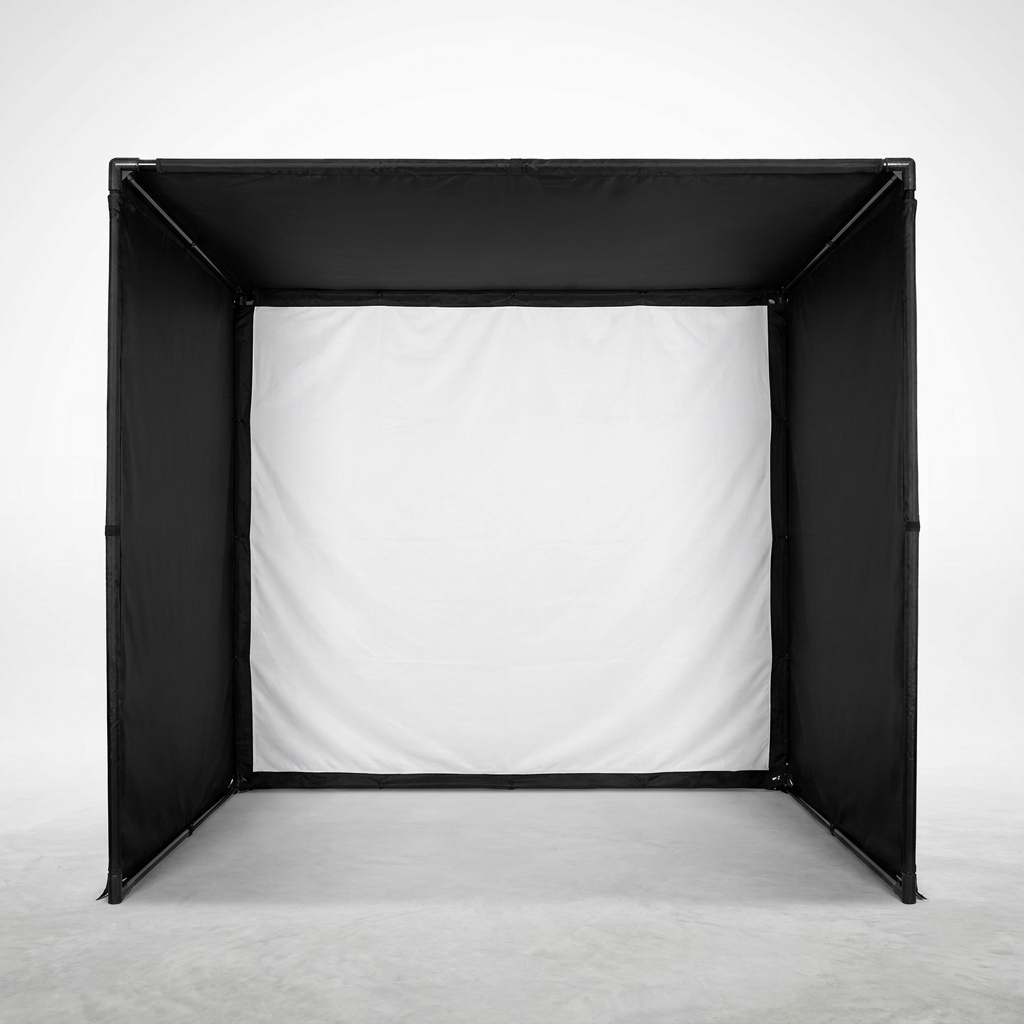 10/12/14Ft Outdoor Golf Training Simulator Cage Sports Practice Golf Simulator Enclosure with Impact Netting and All Poles — Studio Shot