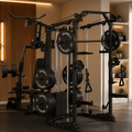 Rovix Dual Station Smith Machine With Cable Crossover Home Gym