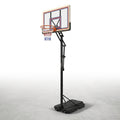 Portable Basketball Hoop Built for Night Games, LED Lights, Height Adjustment, Metal Frame