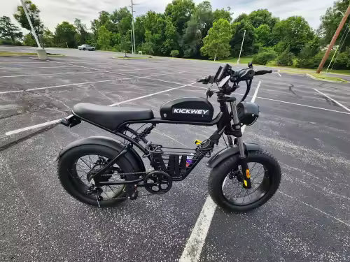 Kickwey K7 Electric bike 1500W Motor 48V 23AH Adult Electric bicycle 20 Inch Fat Tire 32MPH 7-Speed Mountain Electric Bike