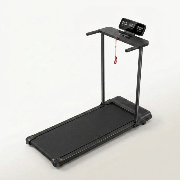 Compact Treadmill Designed for Home Workouts, 3.5HP Motor, Handle Bar, 400LB Capacity, Big Screen — Studio Shot