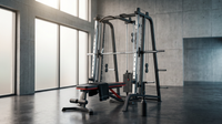 Home Gym Smith Machine with 138LB Weight Stack, Leg Press & LAT Station for Full Body Workouts — Lifestyle