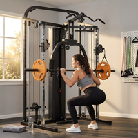 Home Gym Smith Machine with 138LB Weight Stack, Leg Press & LAT Station for Full Body Workouts — Lifestyle