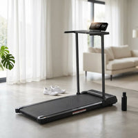 Walking Pad Treadmill with Handle Bar, 3.5HP Electric Treadmill with Handles for Home Small, 2026 Upgrade Walking Pad Treadmill with Handle Bar and Big Screen, 0.6-10.0MPH, 400LBS — Studio Shot