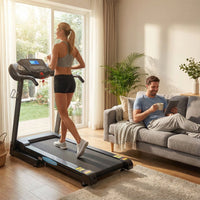 Treadmill with Auto 12Level Incline 15 Preset Foldable Treadmill 2.5 Horse Power Exercise Machine for Home Office Workout
